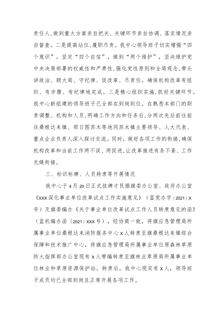 某县关于应急管理部门机构改革运行情况自查评估的报告.docx_第3页