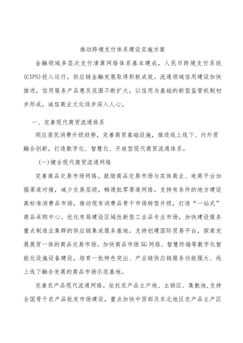 推动跨境支付体系建设实施方案.docx_第1页