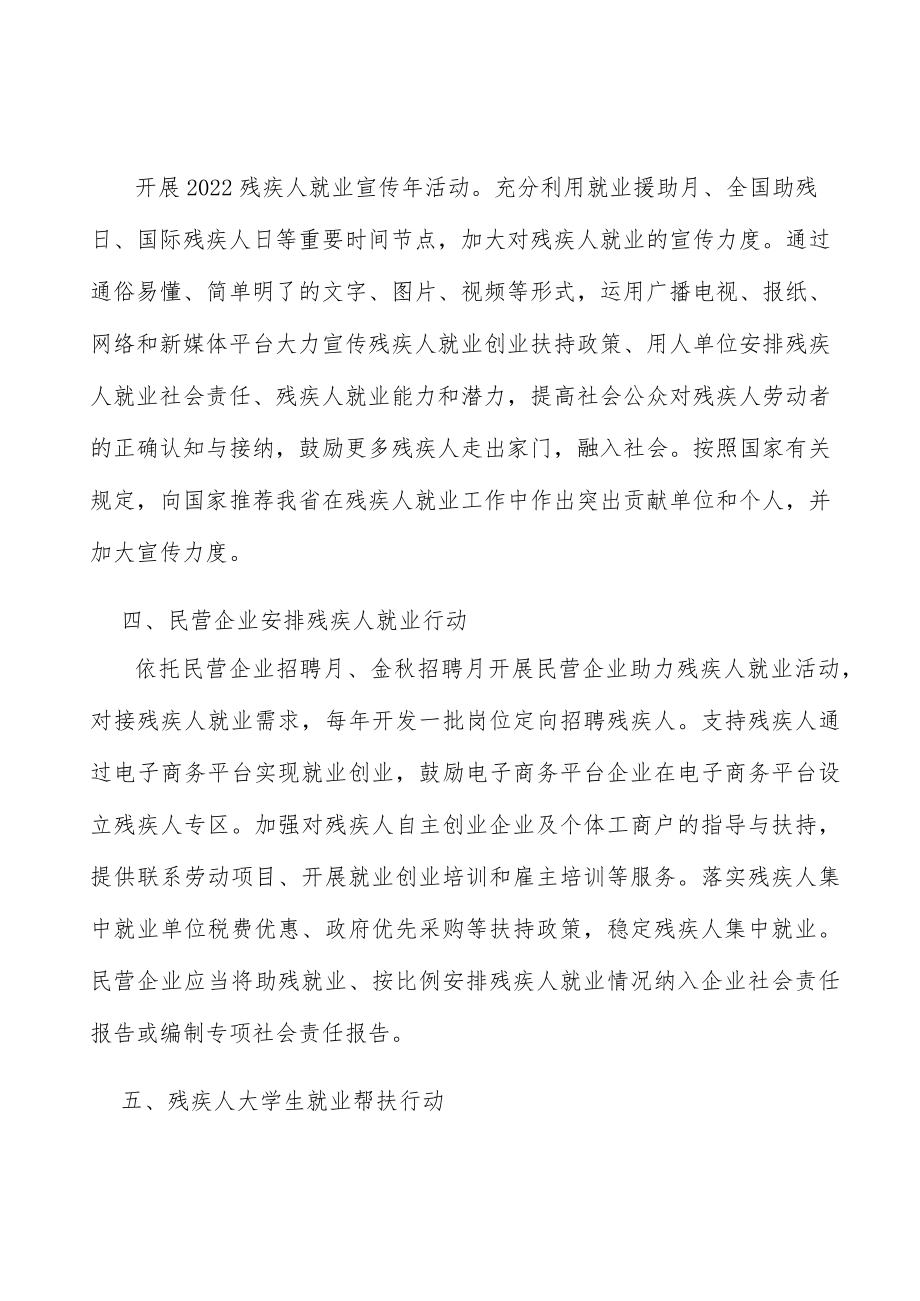 就业困难残疾人就业帮扶行动实施方案.docx_第2页