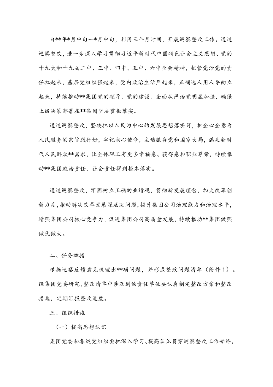 某国有企业落实巡察整改工作方案.docx_第3页