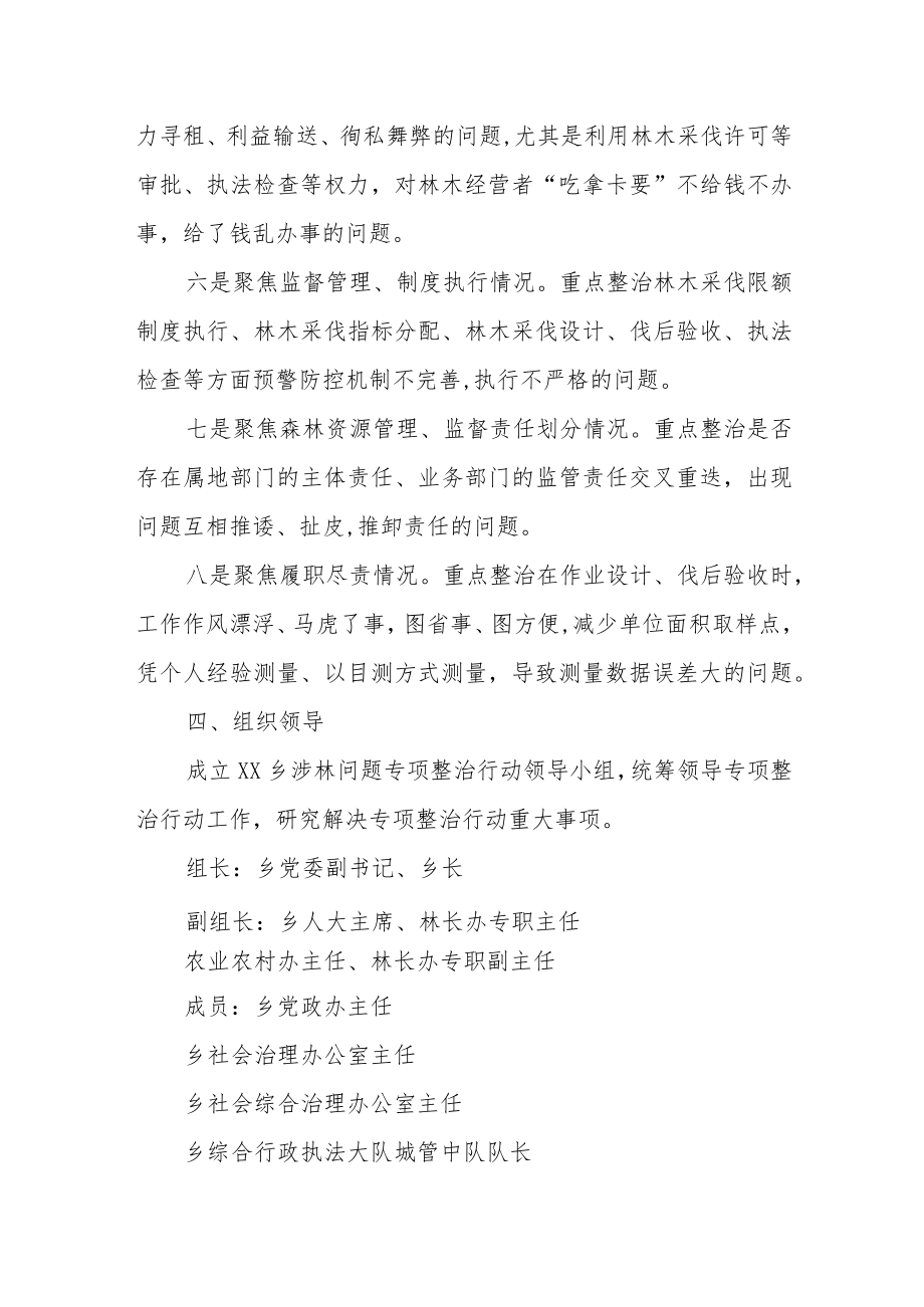 XX乡涉林突出问题专项整治行动实施方案.docx_第3页