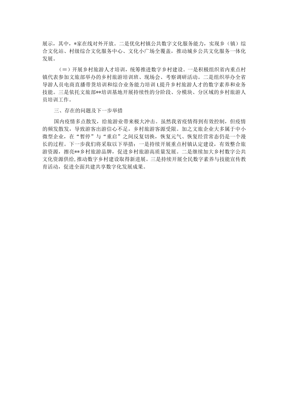 关于2022年度数字乡村发展和数字素养提升工作情况的总结.docx_第2页