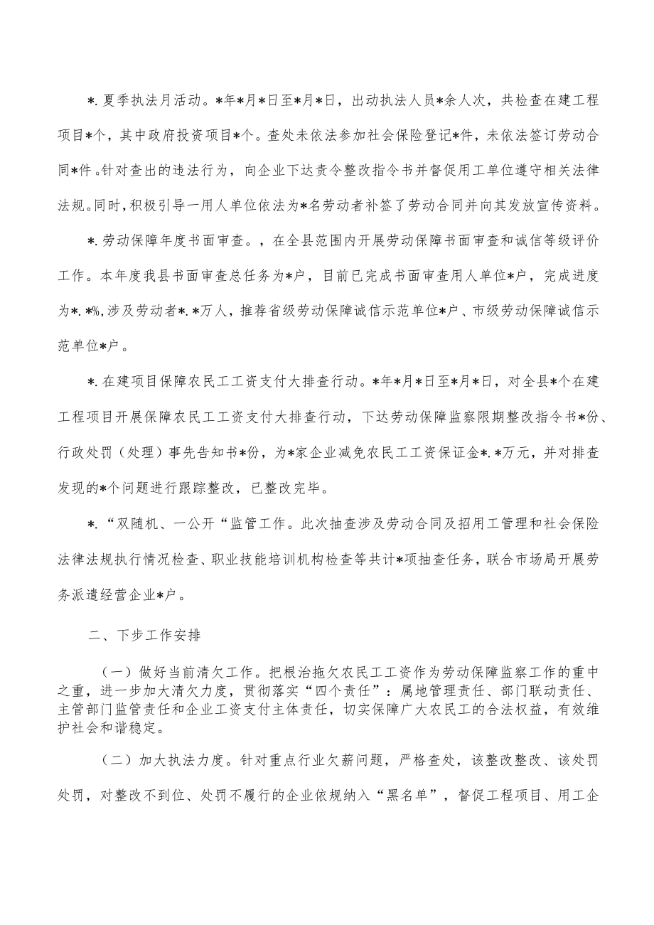 劳动保障监察大队总结.docx_第2页