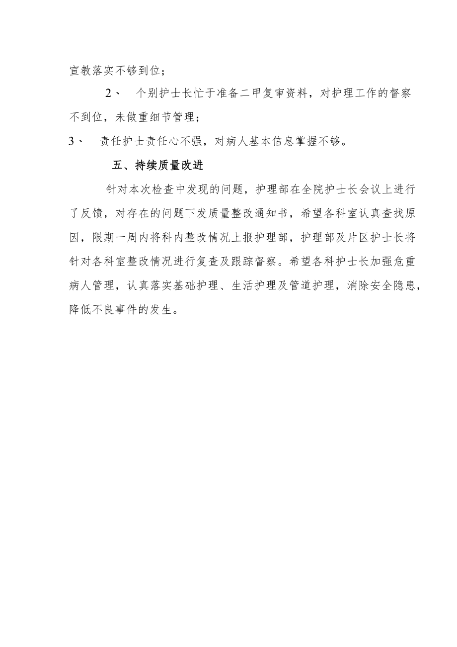 医院危重病人护理质量考核情况通报.docx_第2页