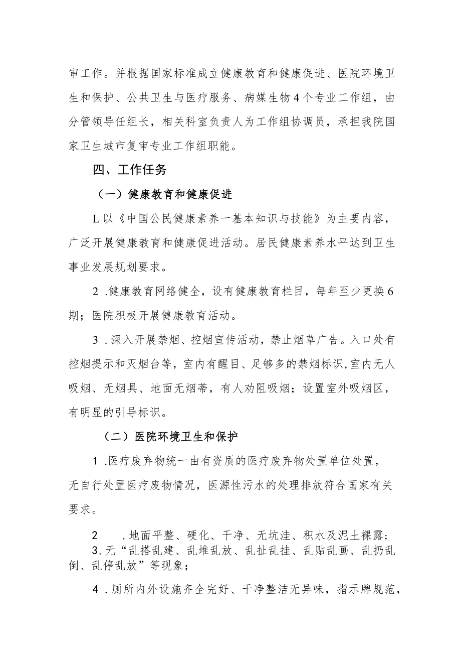 医院迎接卫生城市复审工作方案.docx_第2页