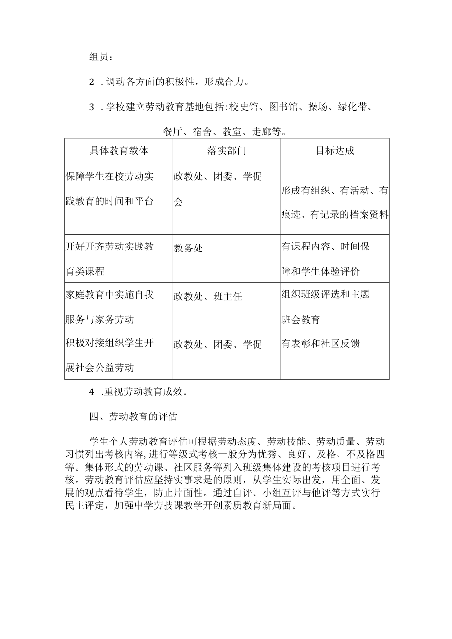 学生劳动实践教育实施方案.docx_第3页