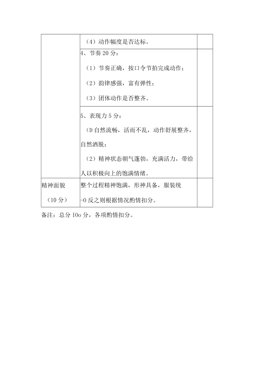 学校广播体操团体赛评分表.docx_第2页