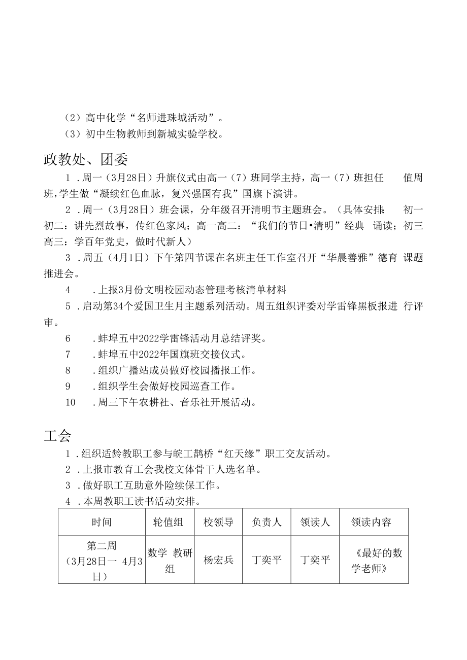 蚌埠第五中学2021-2022学年度第二学期第七周工作计划.docx_第2页