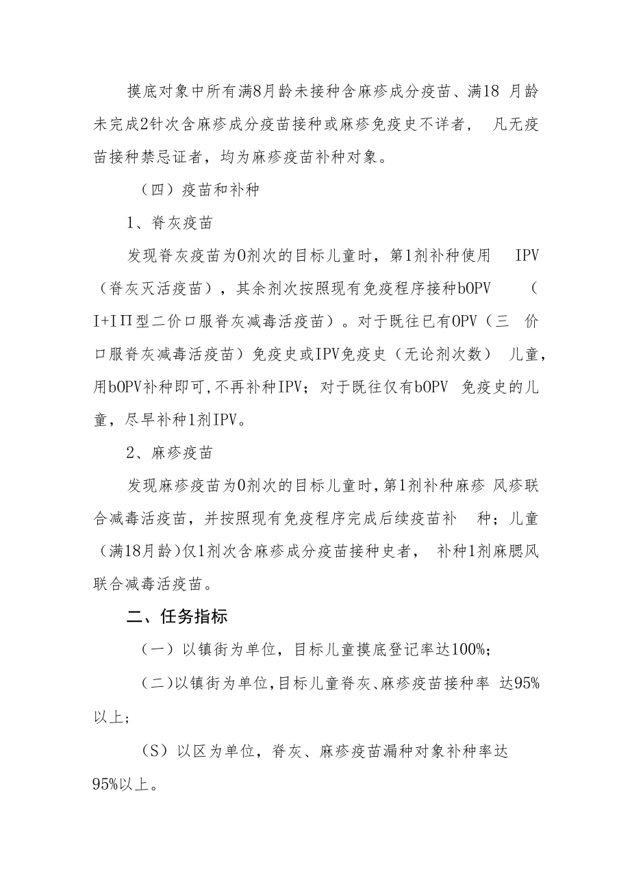 脊灰麻疹疫苗集中式查漏补种工作实施方案.docx_第2页