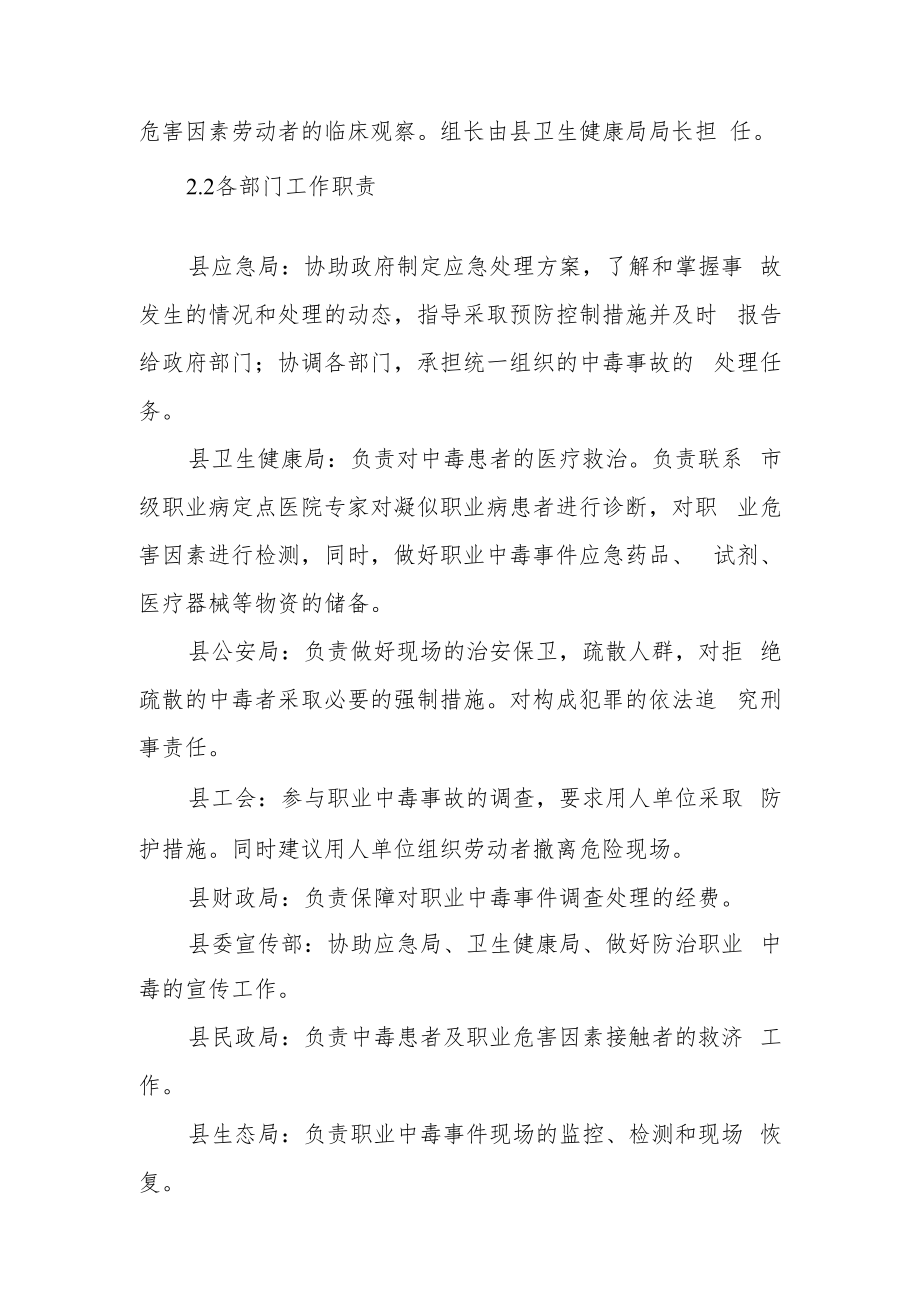 重大职业中毒事件应急预案.docx_第3页