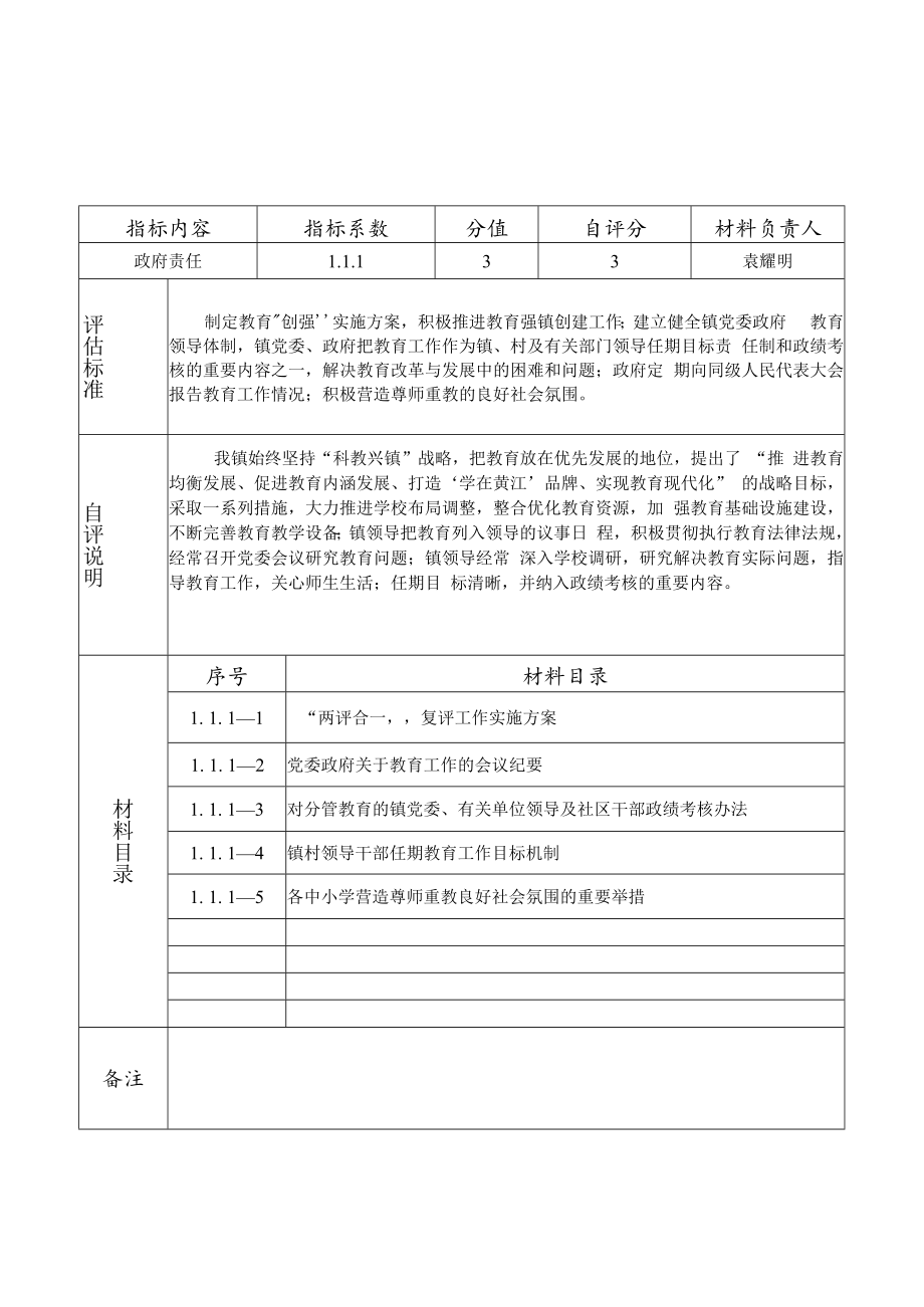 黄江镇申报广东省教育强镇复评分项自评说明及资料目录.docx_第2页