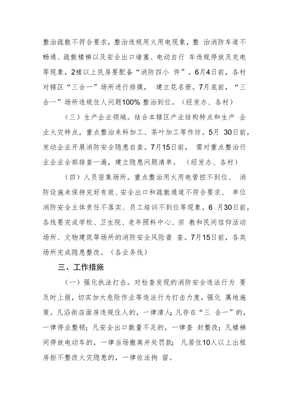 消防安全隐患大排查大整治专项行动实施方案.docx_第2页