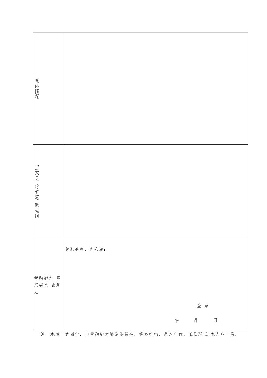 长治市工伤职工配置辅助器具鉴定确认表.docx_第2页