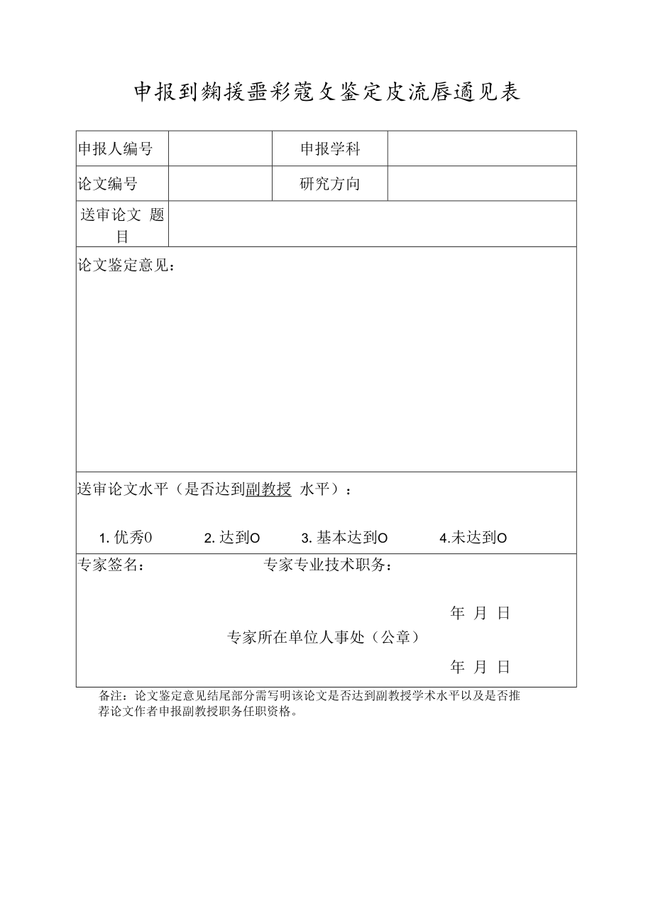 申报副教授职称论文鉴定及推荐意见表(河南省2021年).docx_第1页