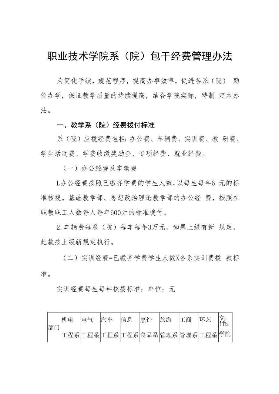 职业技术学院系（院）包干经费管理办法.docx_第1页