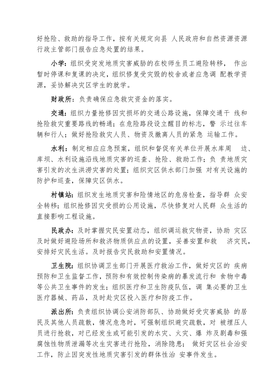 雷峰镇突发地质灾害应急预案.docx_第3页