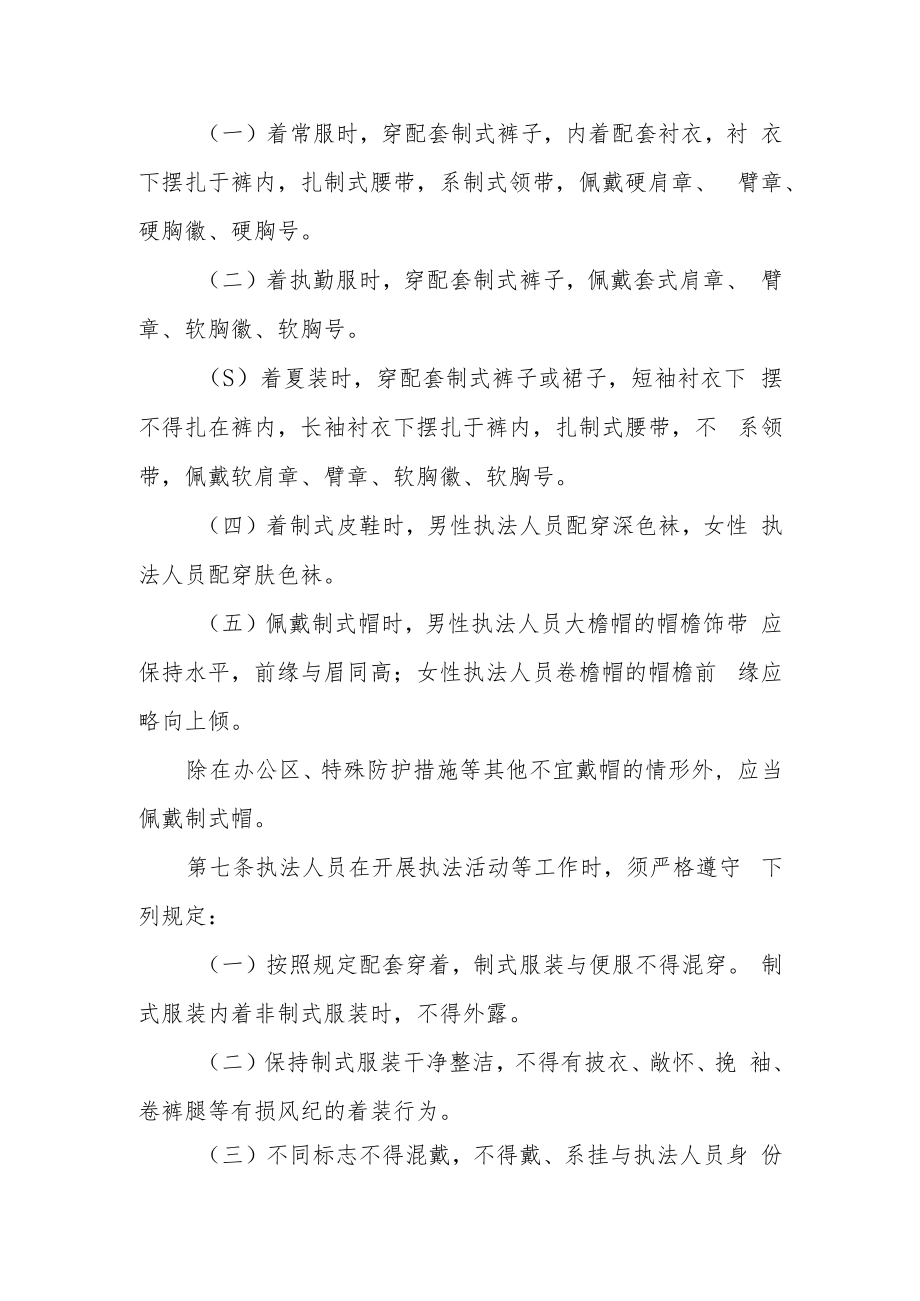 江西省应急管理行政执法人员制式服装着装管理办法（试行）.docx_第2页