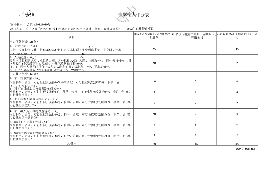 评委A 专家个人评分表.docx_第2页