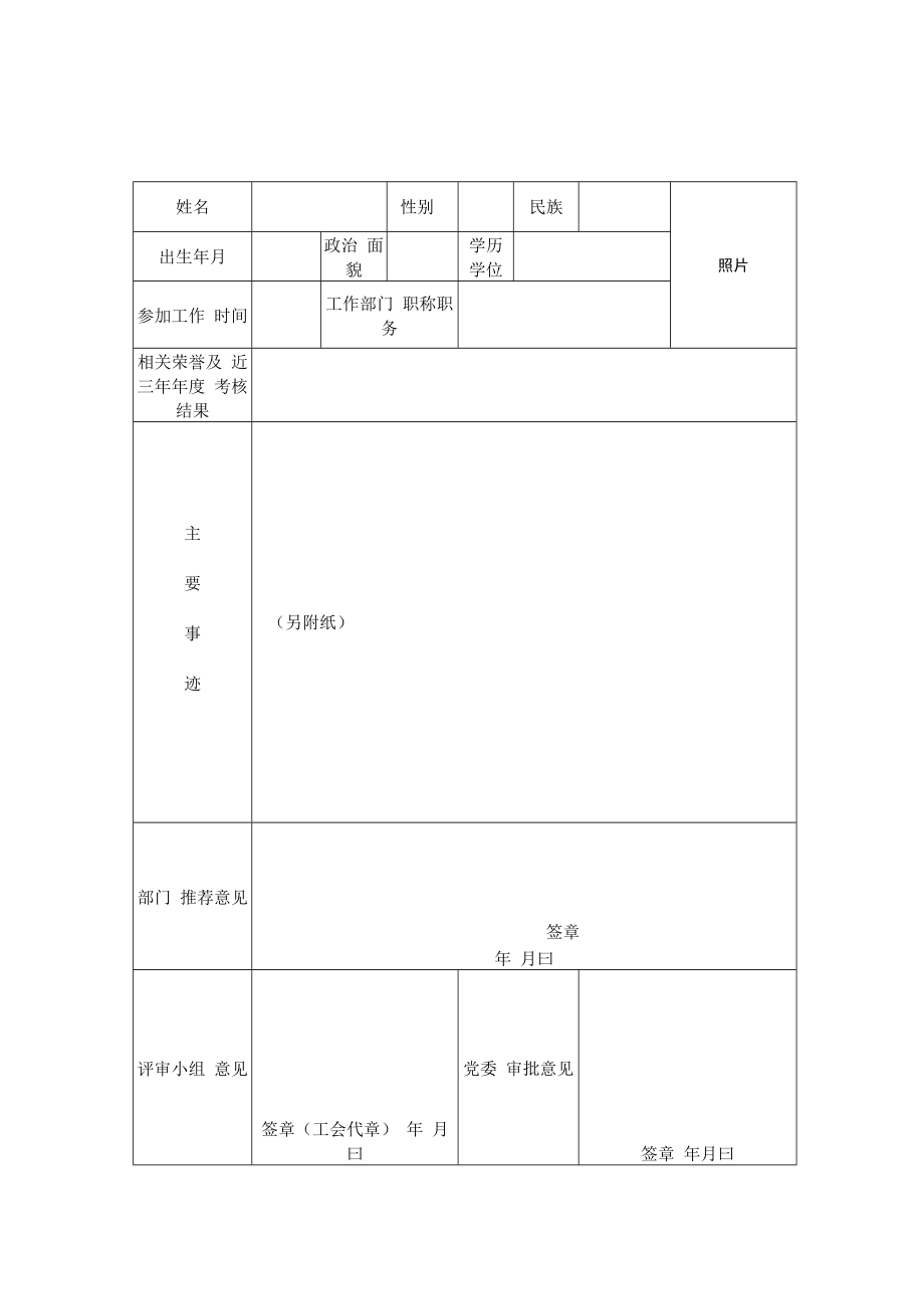 景德镇学院“‘三育人’标兵”推荐表.docx_第2页