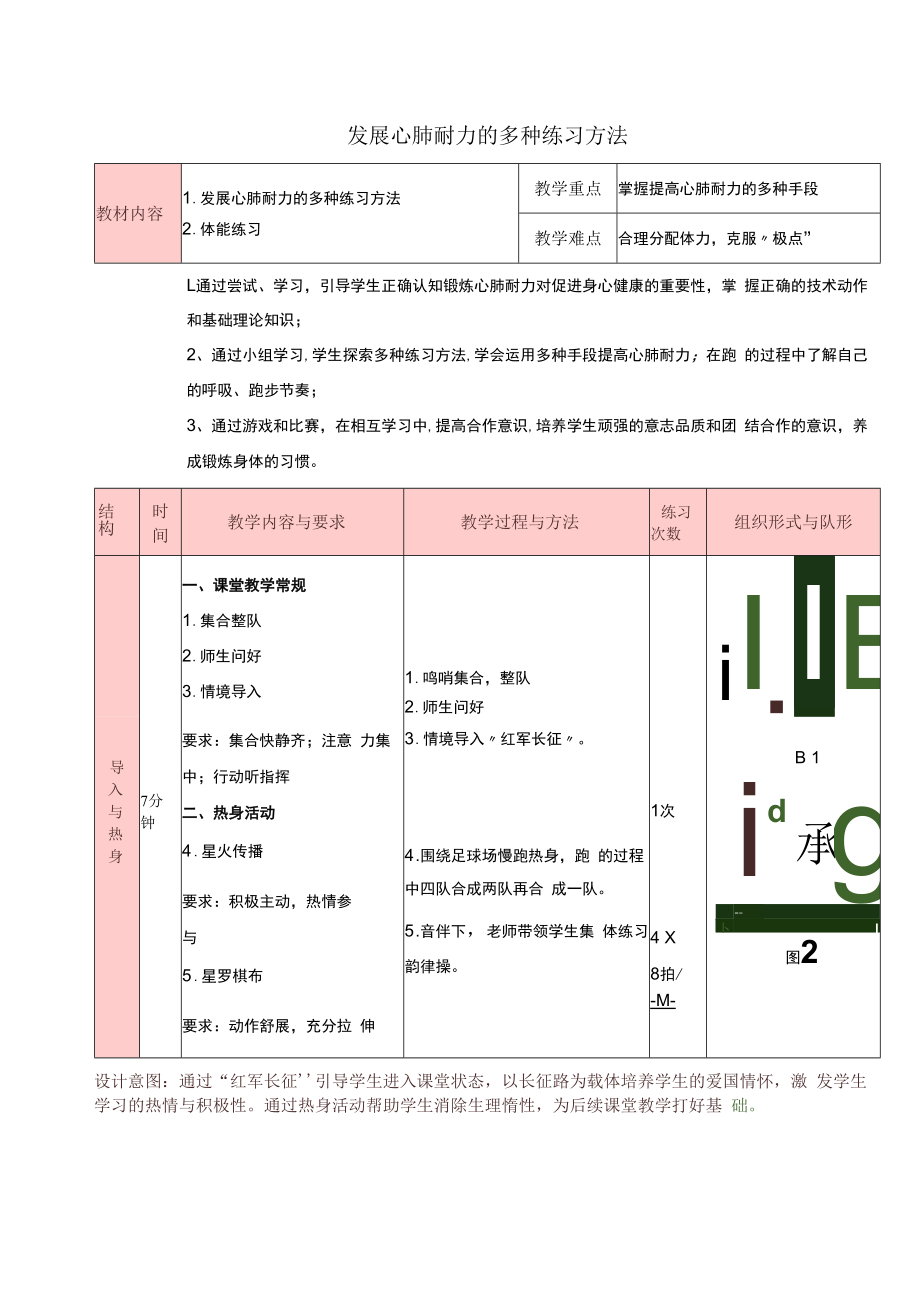 教学设计：发展心肺耐力的多种练习方法——韩彤.docx_第1页