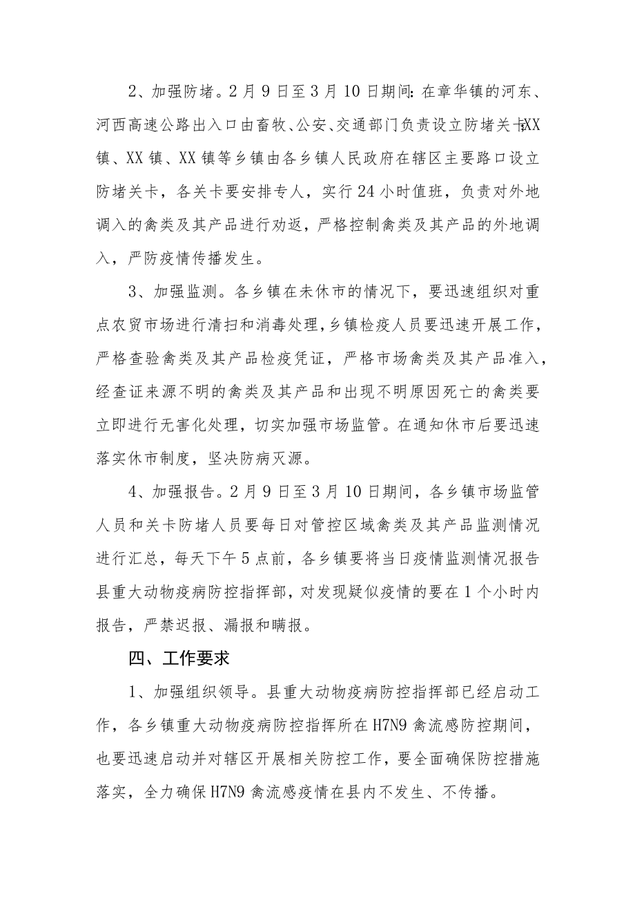 H7N9禽流感疫情防控工作方案.docx_第2页