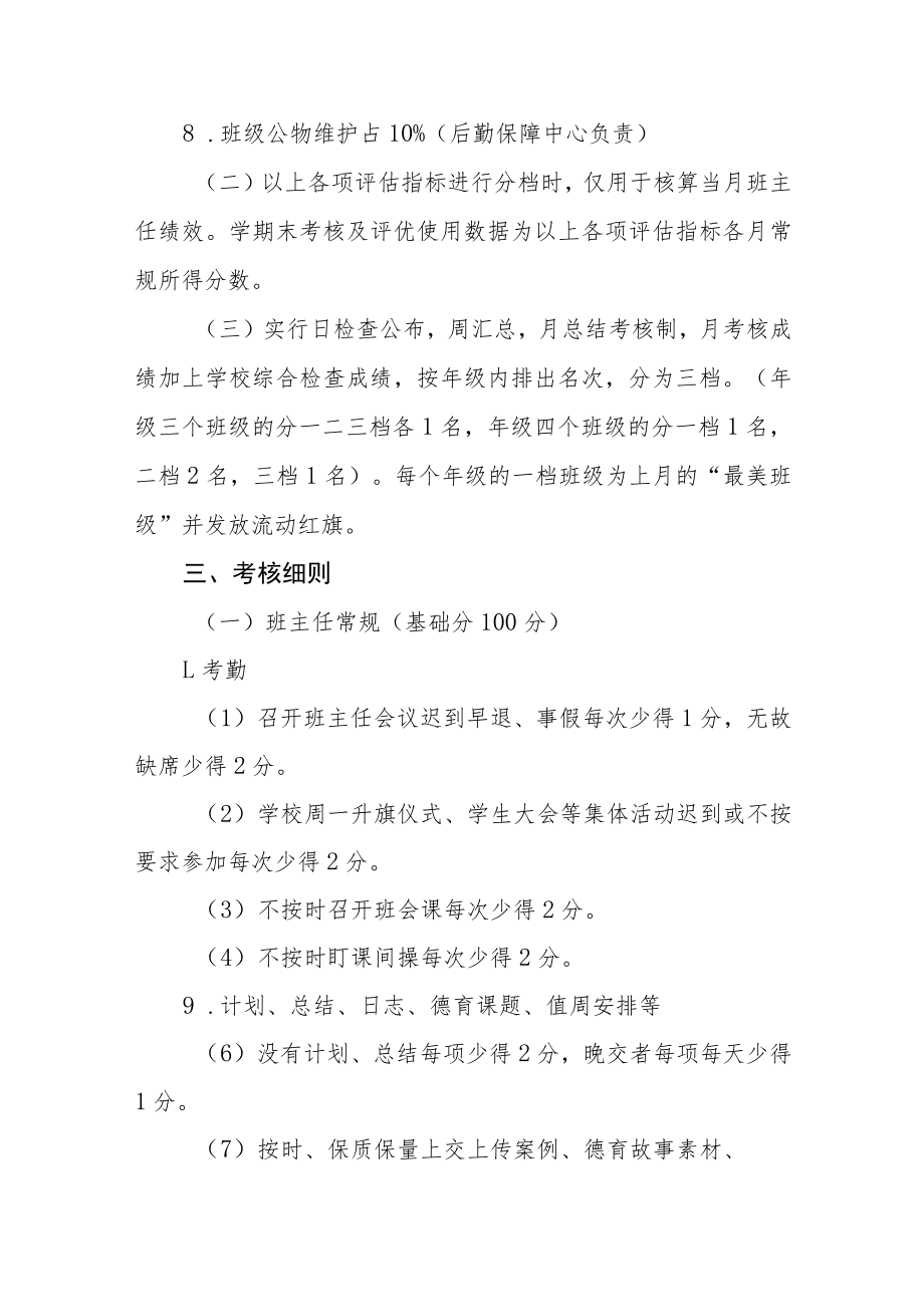 小学班主任工作量化考核细则.docx_第2页