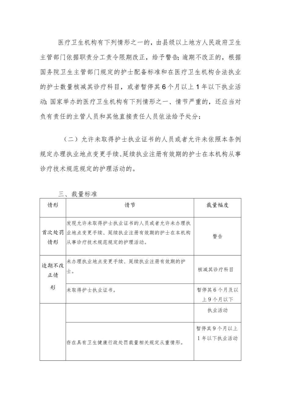 上海市护士行政处罚裁量基准.docx_第3页