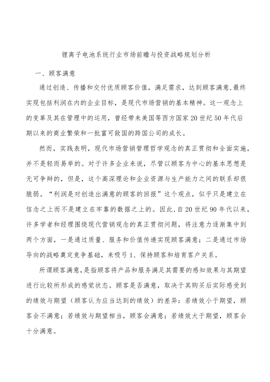 锂离子电池系统行业市场前瞻与投资战略规划分析.docx_第1页