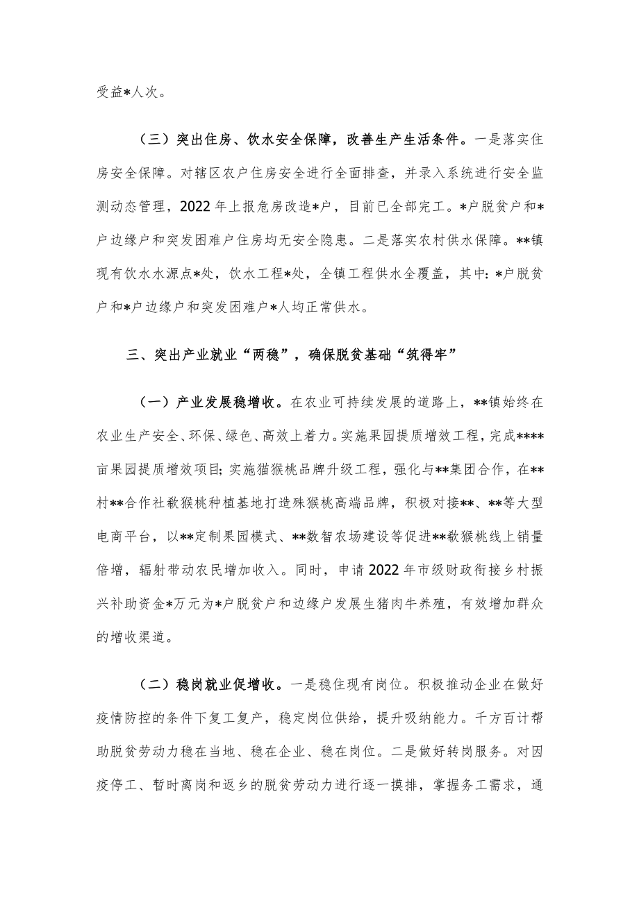 镇全力巩固拓展脱贫攻坚成果工作情况报告.docx_第3页