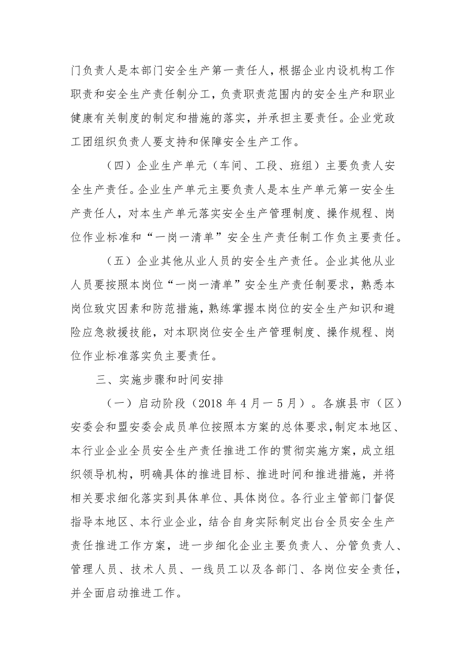 锡林郭勒盟全面加强和落实企业全员安全生产责任制实施方案.docx_第3页