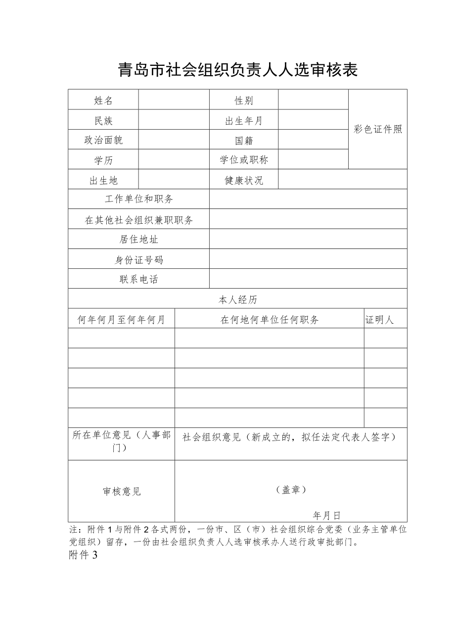 青岛市社会组织负责人人选审核汇总表.docx_第2页