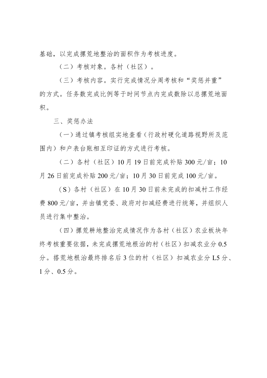 2022年撂荒耕地全面清零工作考核方案.docx_第2页