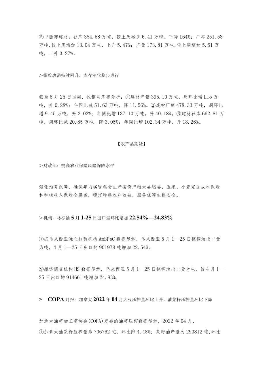 资讯早间报冠通研究2022526市场走势.docx_第3页