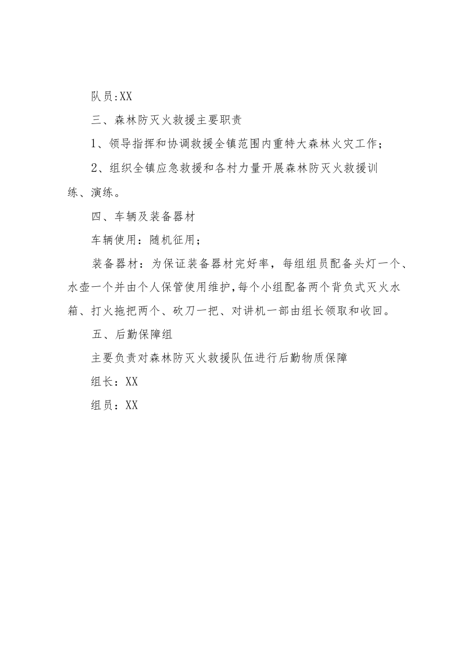 XX镇森林防灭火救援工作方案.docx_第2页