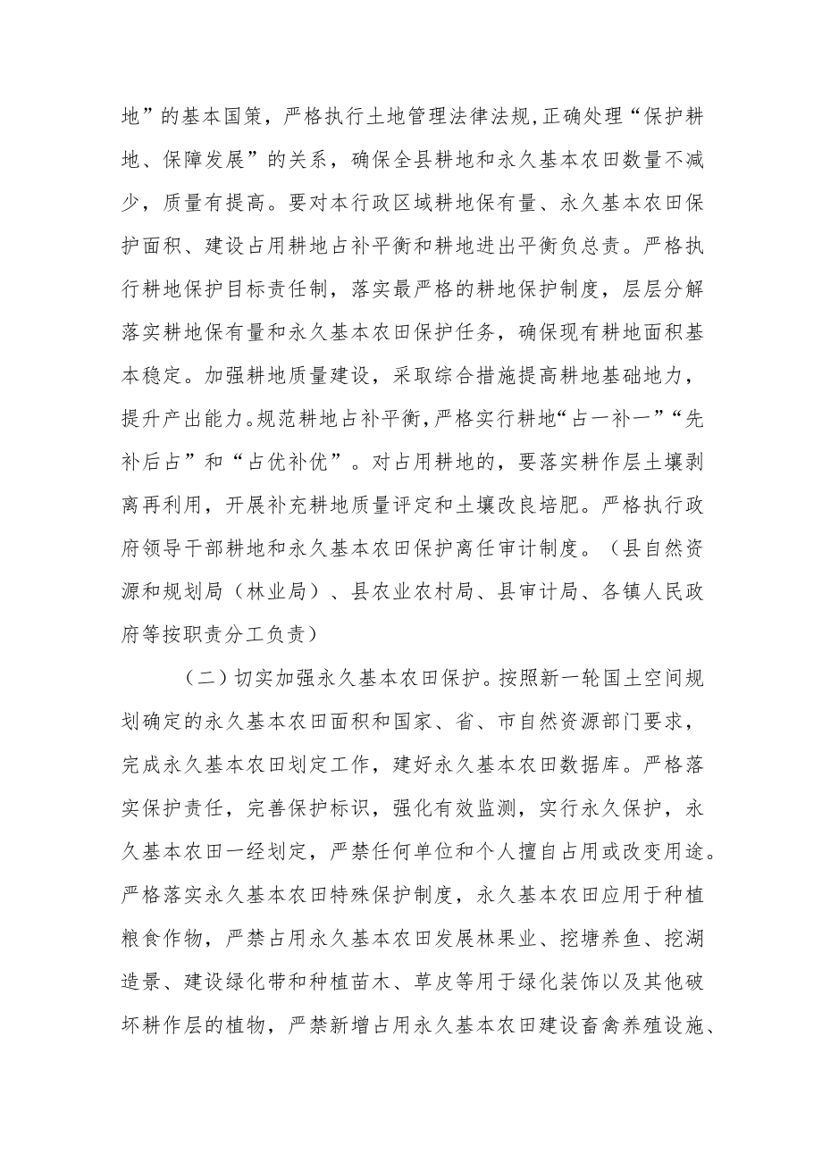 XX县落实最严格耕地保护制度实施方案.docx_第2页