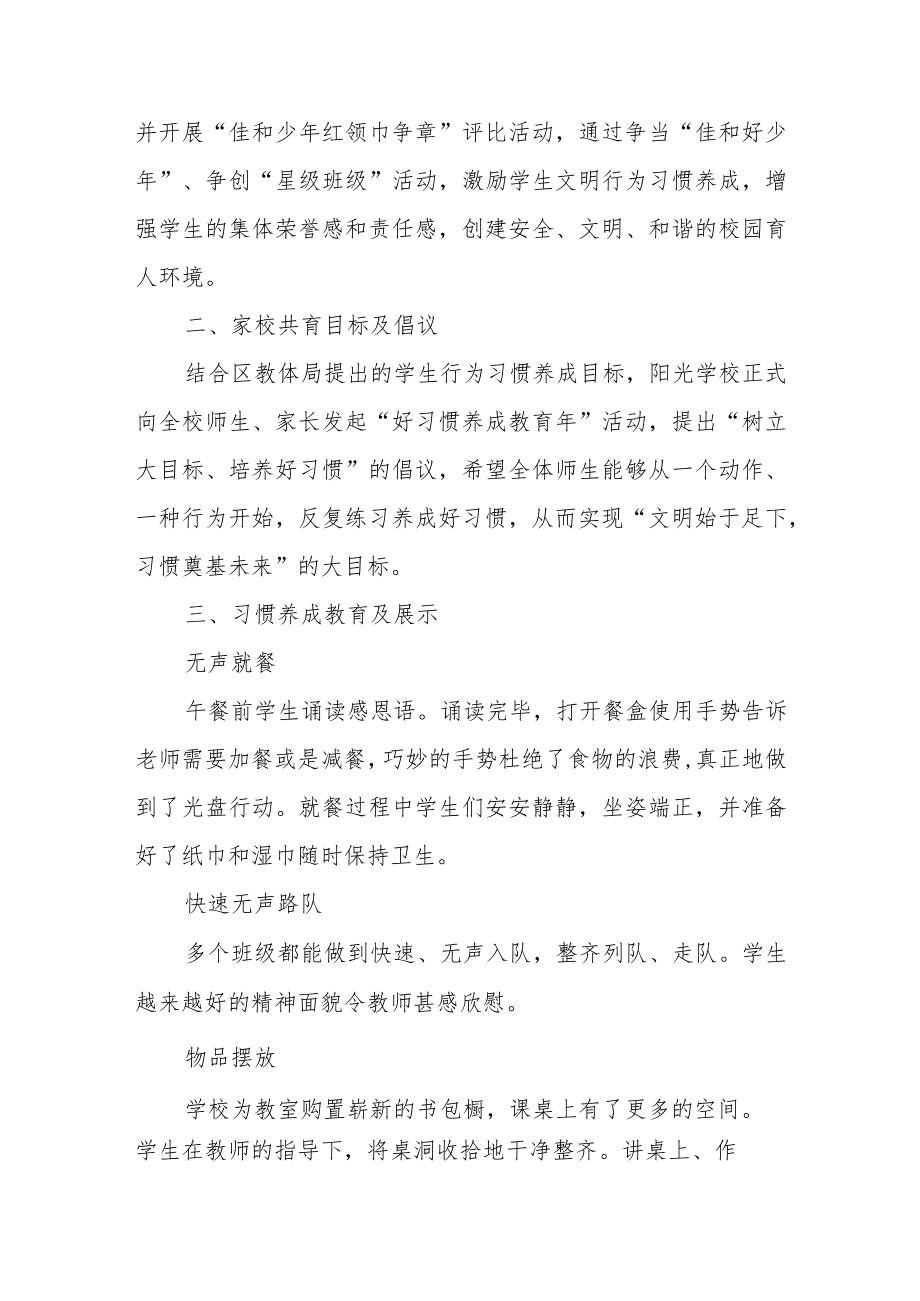 阳光学校点位管理及习惯养成主要工作总结.docx_第2页