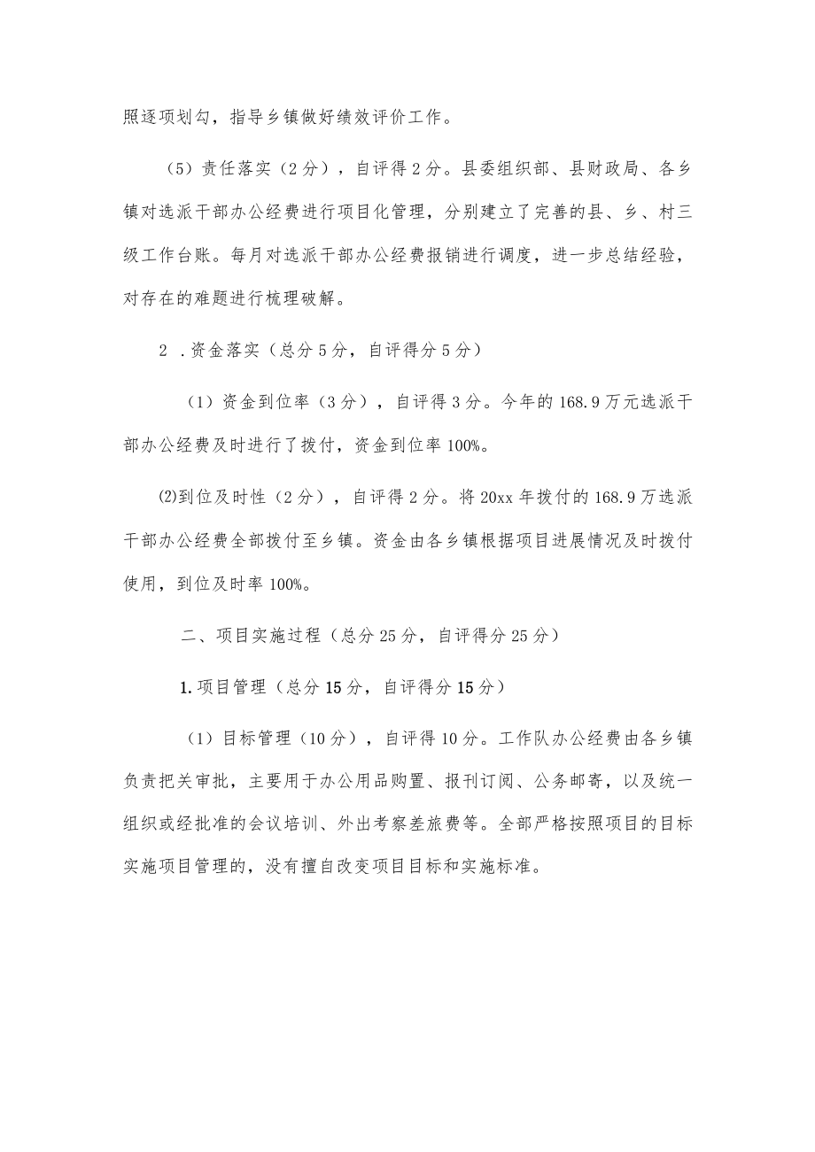 xxx县20xx年党建引领乡村振兴民生工程绩效评价自评报告.docx_第2页