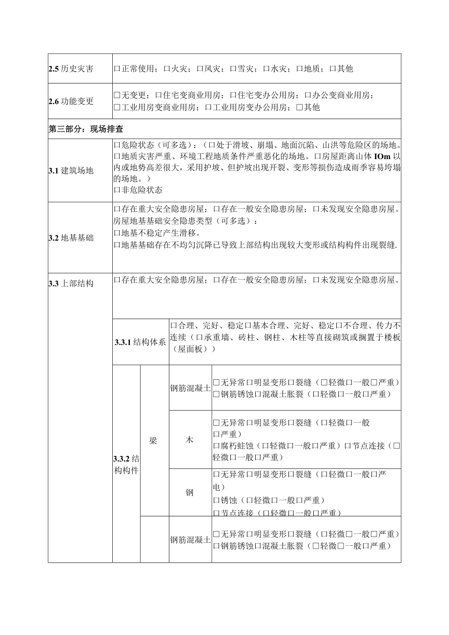 农村房屋安全隐患排查报告、风险判断指导表.docx_第2页