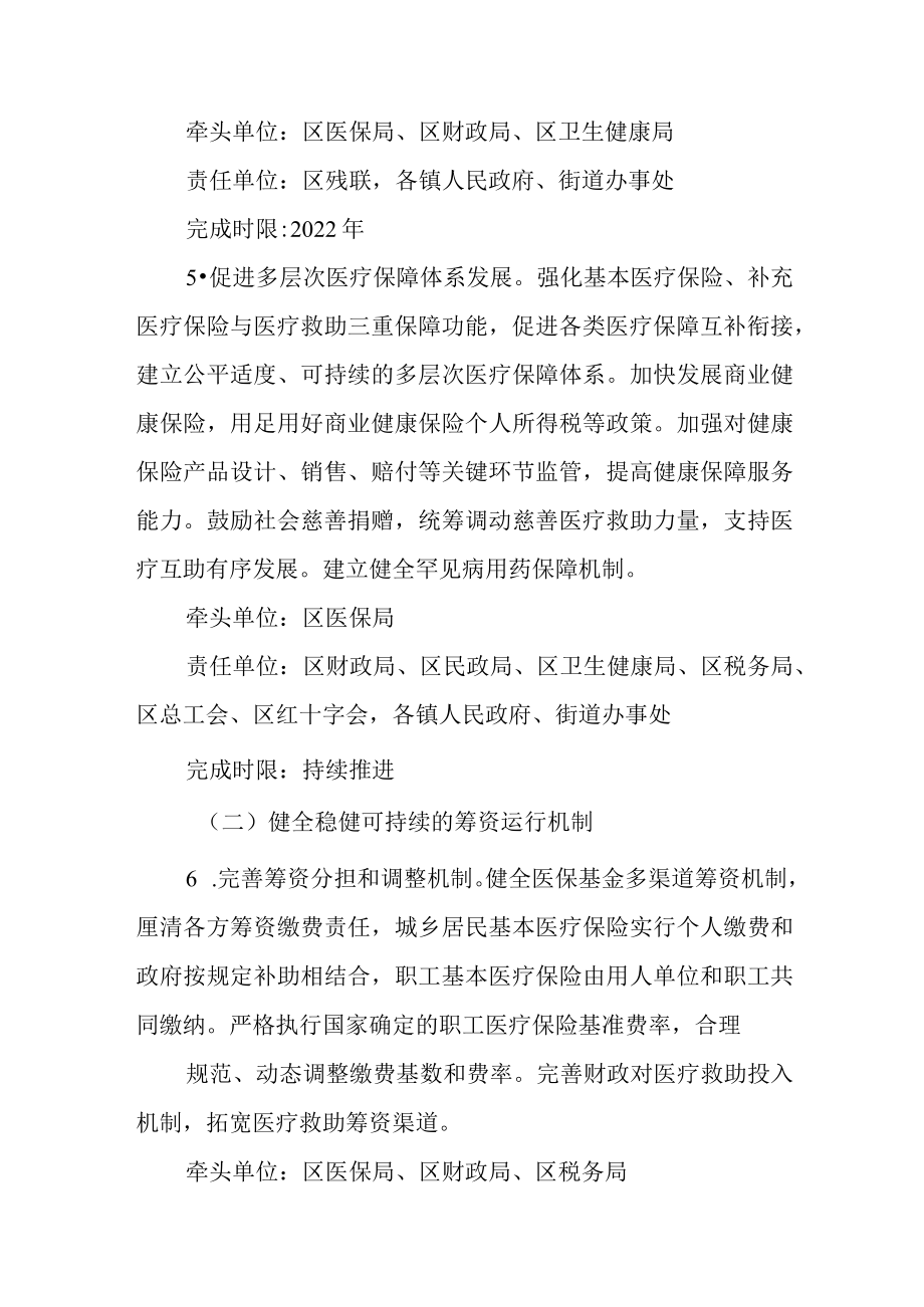 关于进一步深化医疗保障制度改革责任清单.docx_第3页