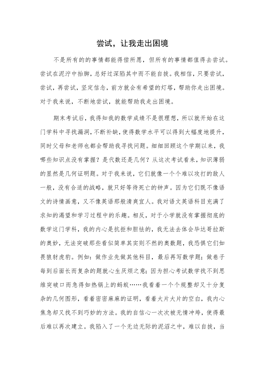 尝试让我走出困境.docx_第1页