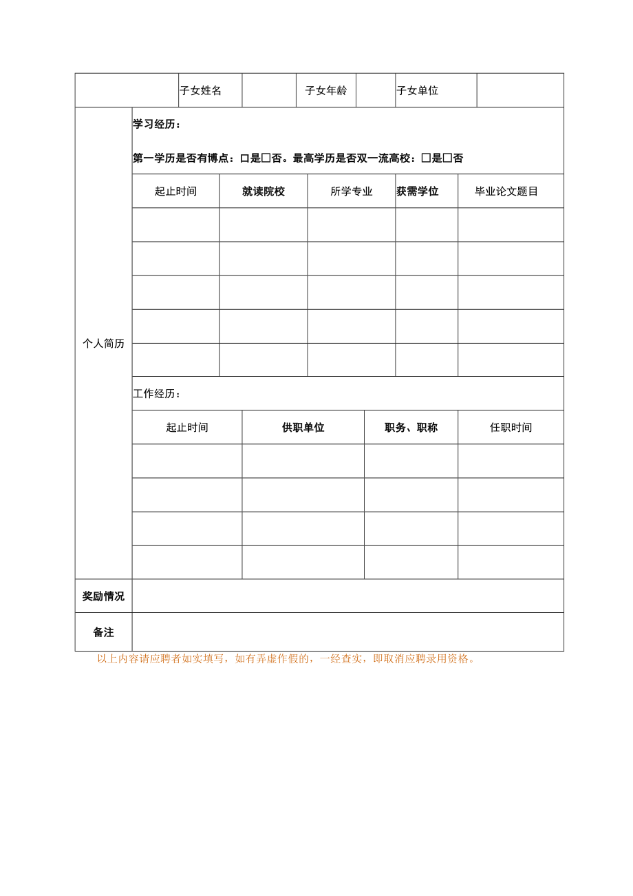 2010年度拟接收毕业生、引进人才登记呈报表.docx_第2页