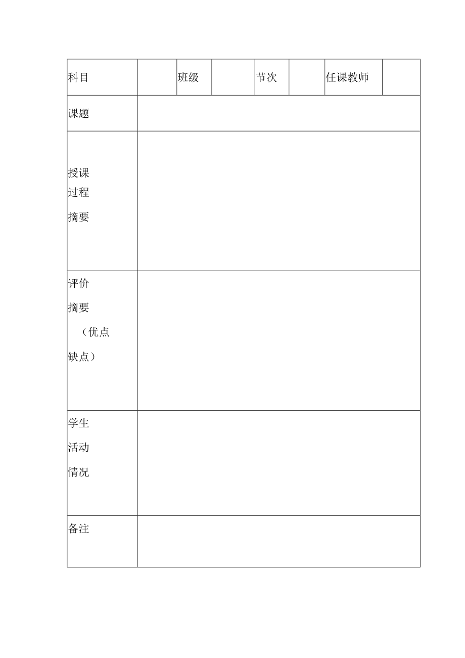 【新】幼儿园听课评课情况记录表.docx_第2页