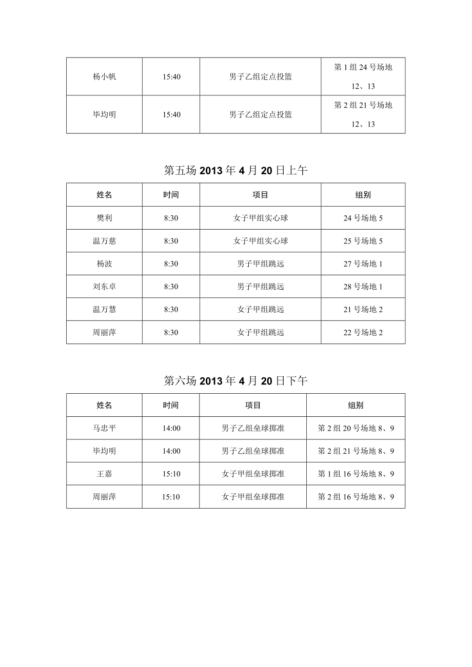 西南大学第八届田径运动会电子信息工程学院教职工秩序册.docx_第3页