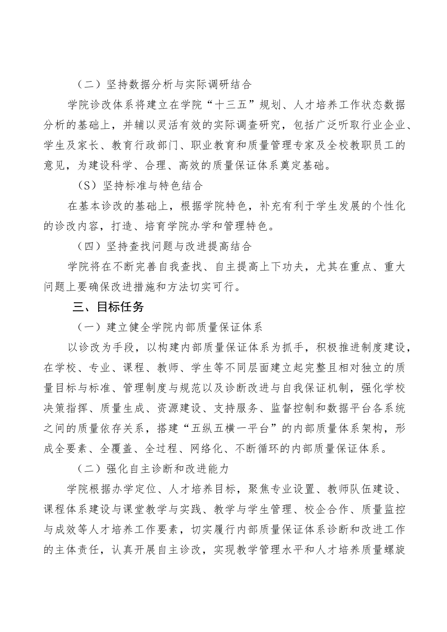 皖北卫生职业学院内部质量保证体系诊改工作实施方案.docx_第2页