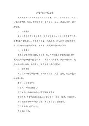 公司节能降耗方案.docx
