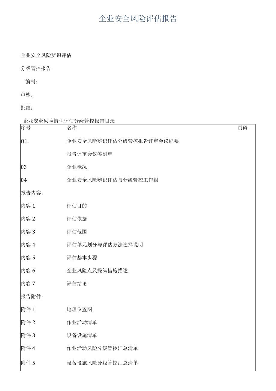 企业安全风险评估报告.docx_第1页