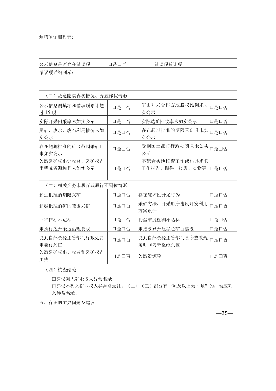 许可证过期的矿业权现场检查表地下矿山.docx_第2页