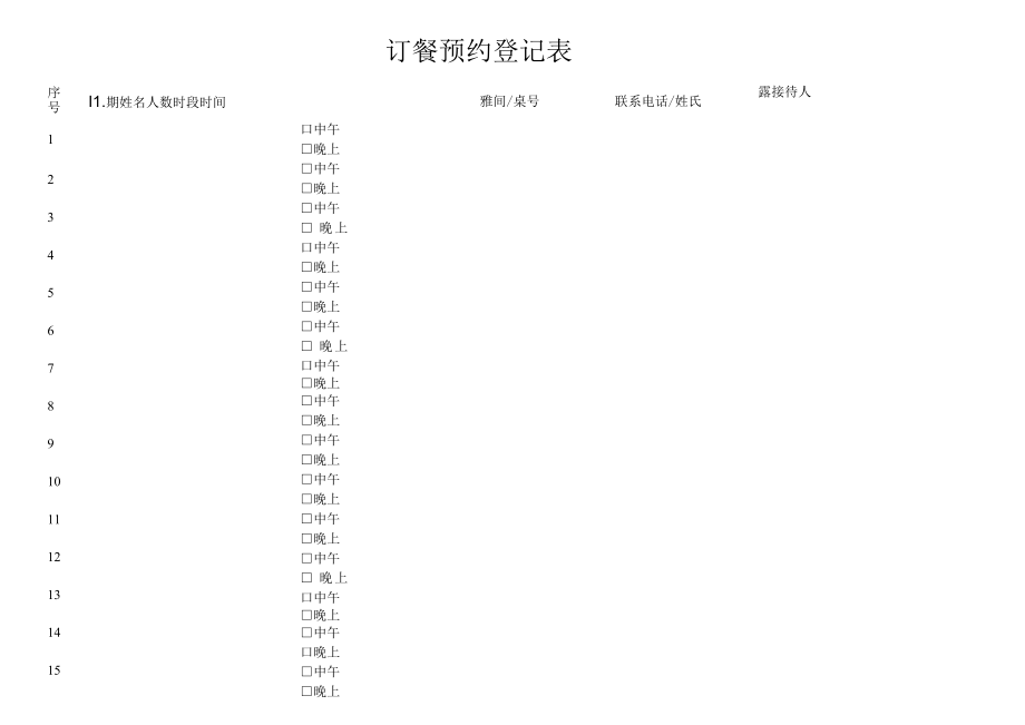 订餐预约登记表.docx_第1页