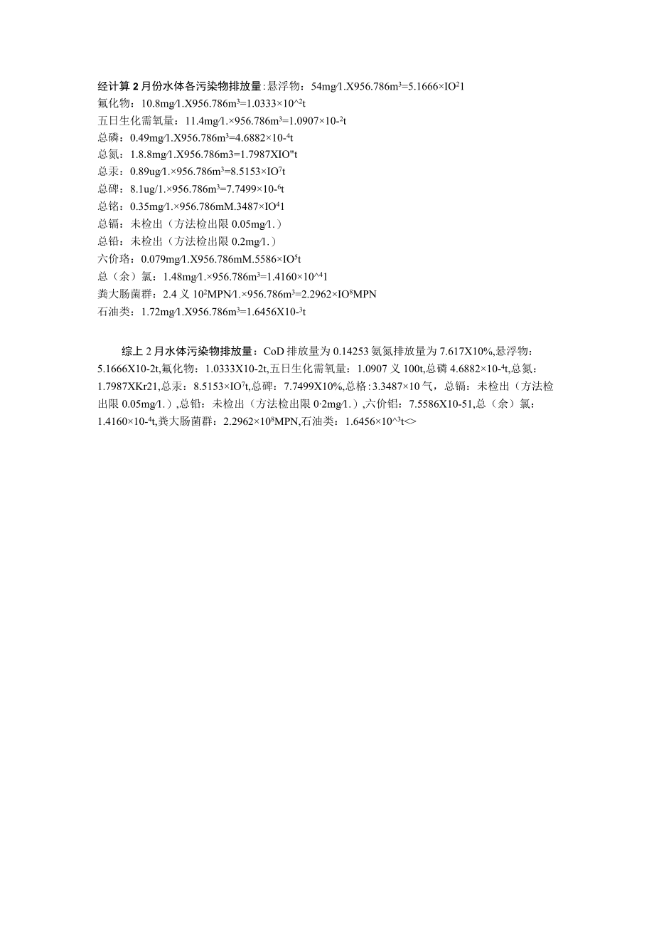 二月水污染物排放量计算.docx_第2页