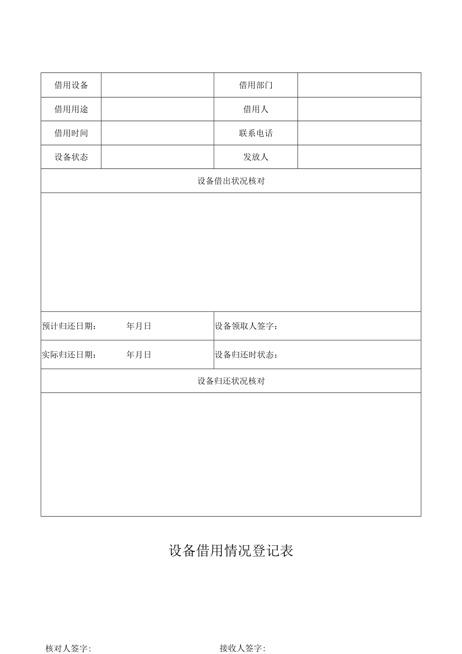 设备借用情况登记表.docx_第1页